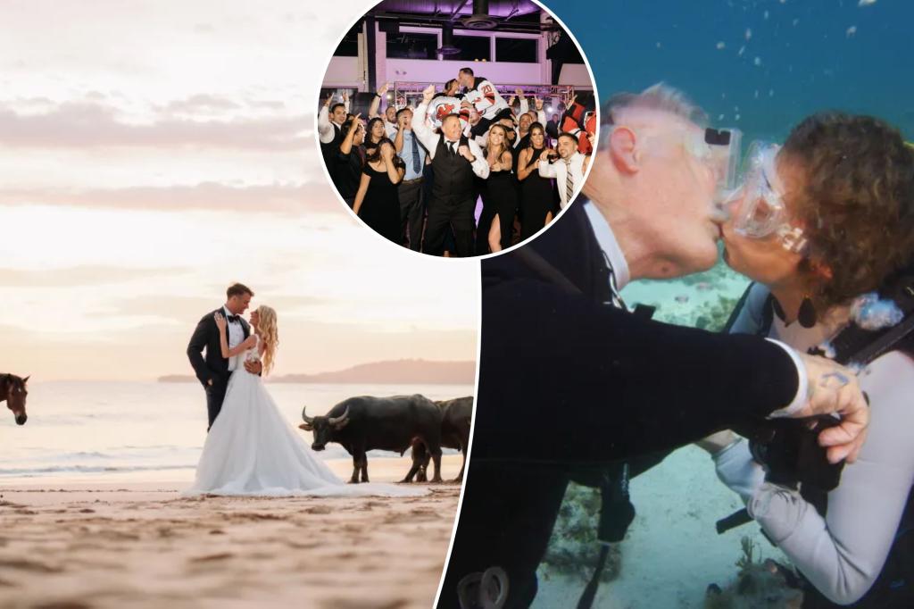 Diving and horse riding: This is what a wedding looks like when you are passionate about sports