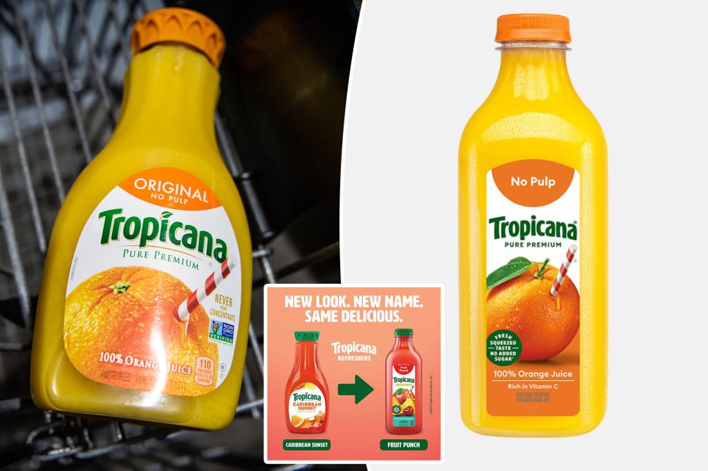 Tropicana responds to backlash over new bottle design called 'generic, no longer meaningful'