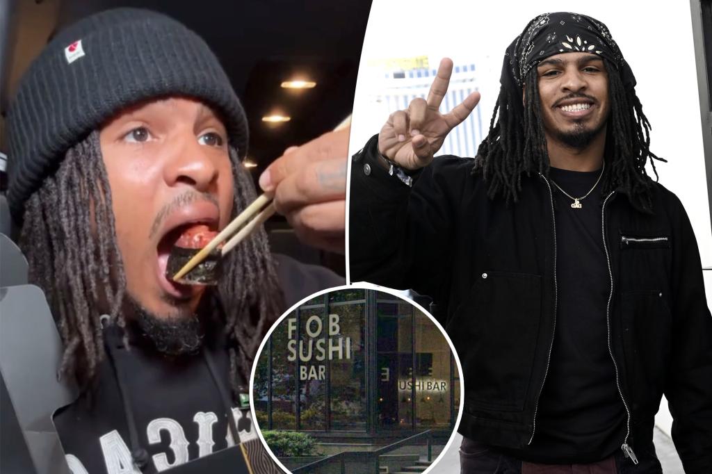 Sushi chains close after fans notice something strange in viral influencer Keith Lee's review