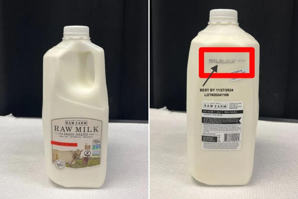 The bird flu virus was discovered in raw milk from the dairy farm based in Fresno, California.